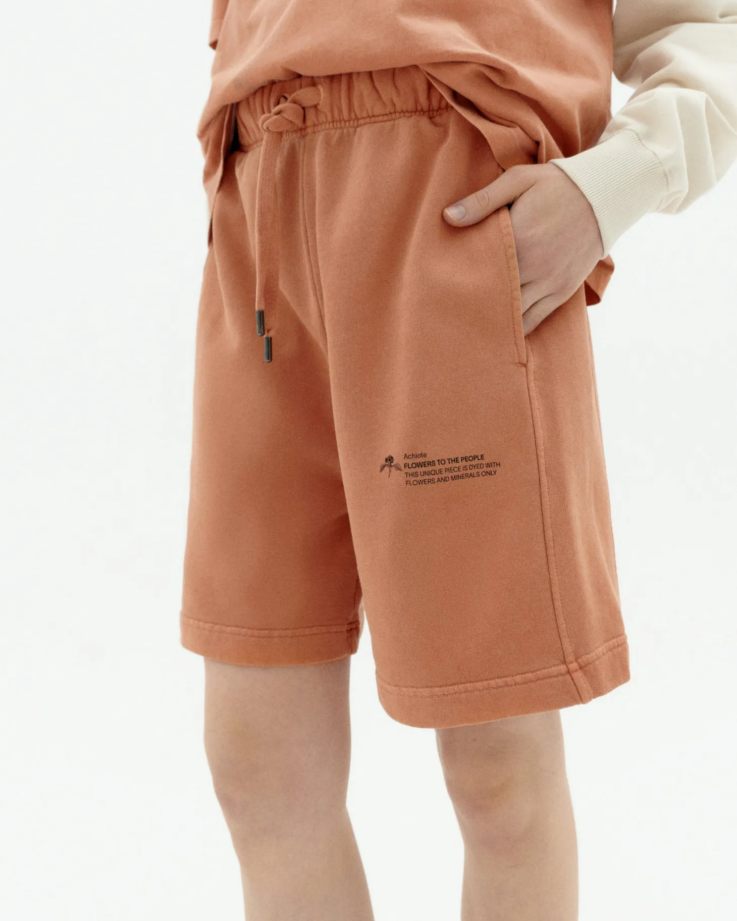 Bermuda chandál unisex achiote tinte natural