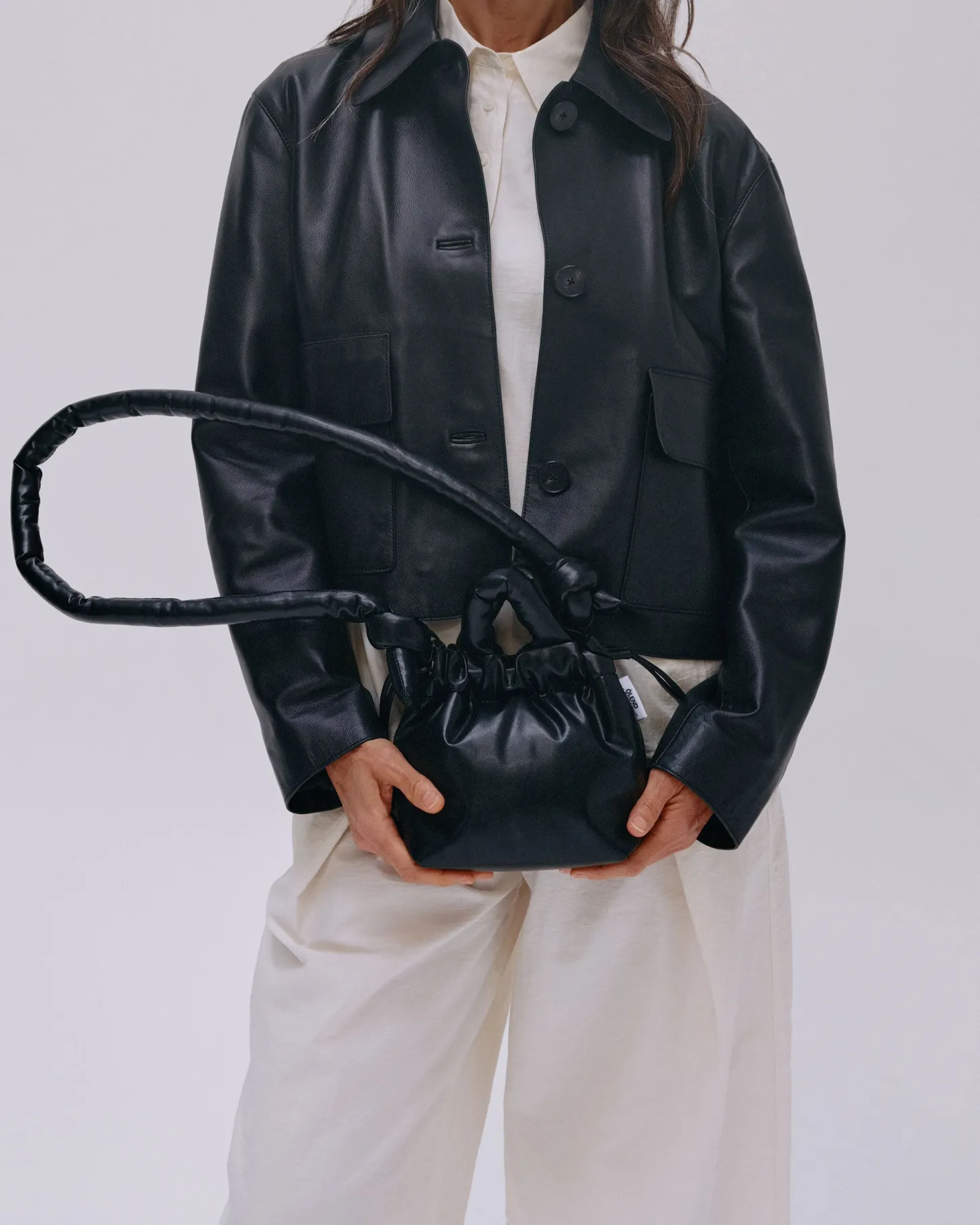 Black Micro Ona vegan leather bag