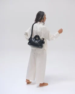 Black Mini Ona vegan leather bag