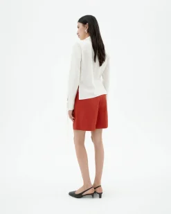 Blusa blanca cruzada Lenie