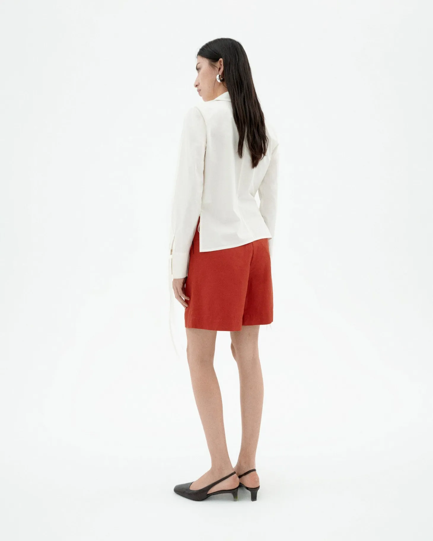 Blusa blanca cruzada Lenie