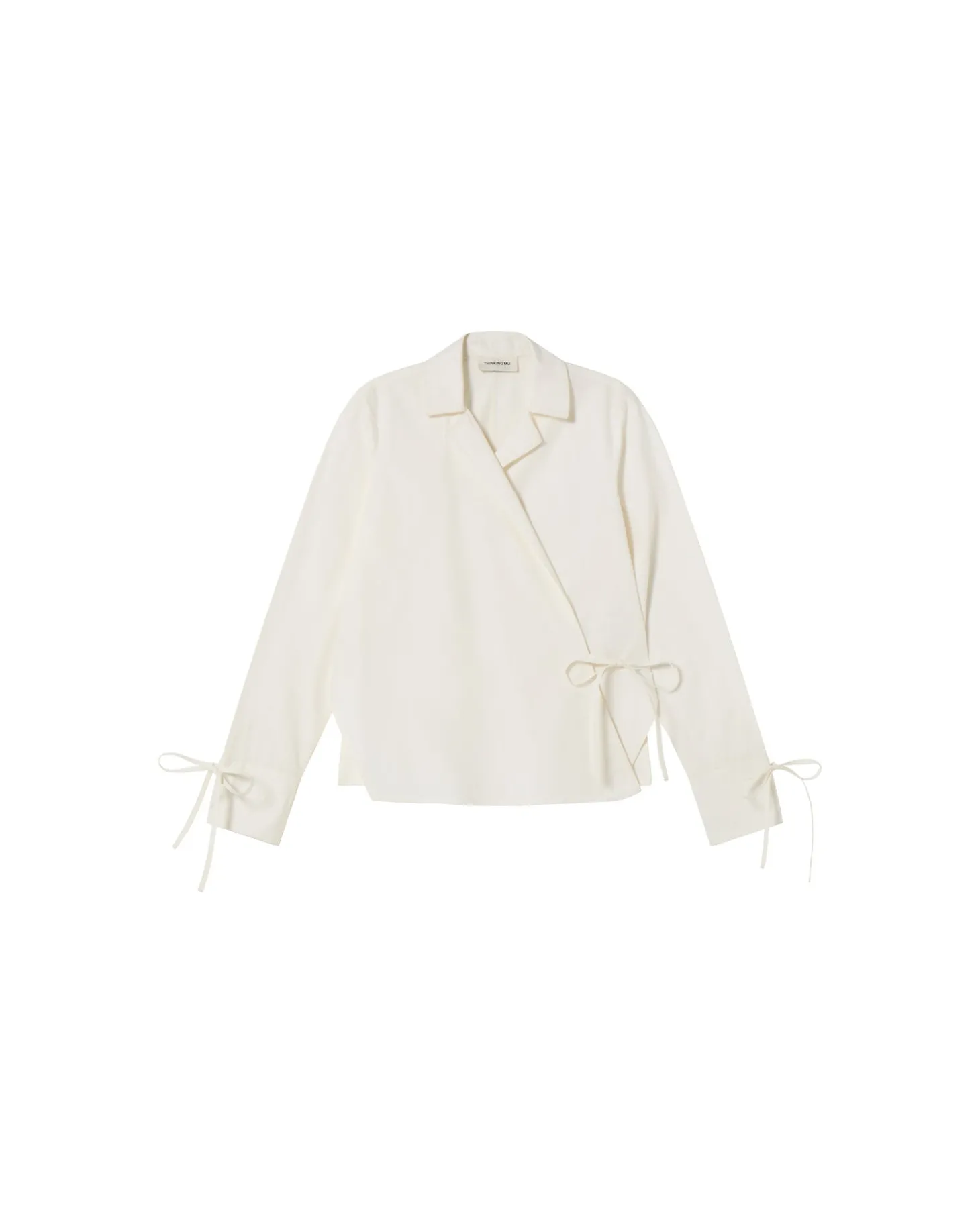Blusa blanca cruzada Lenie