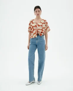 Blusa naranja Ecovero leaf Libelula