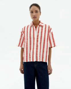Blusa seersucker rayas Anna