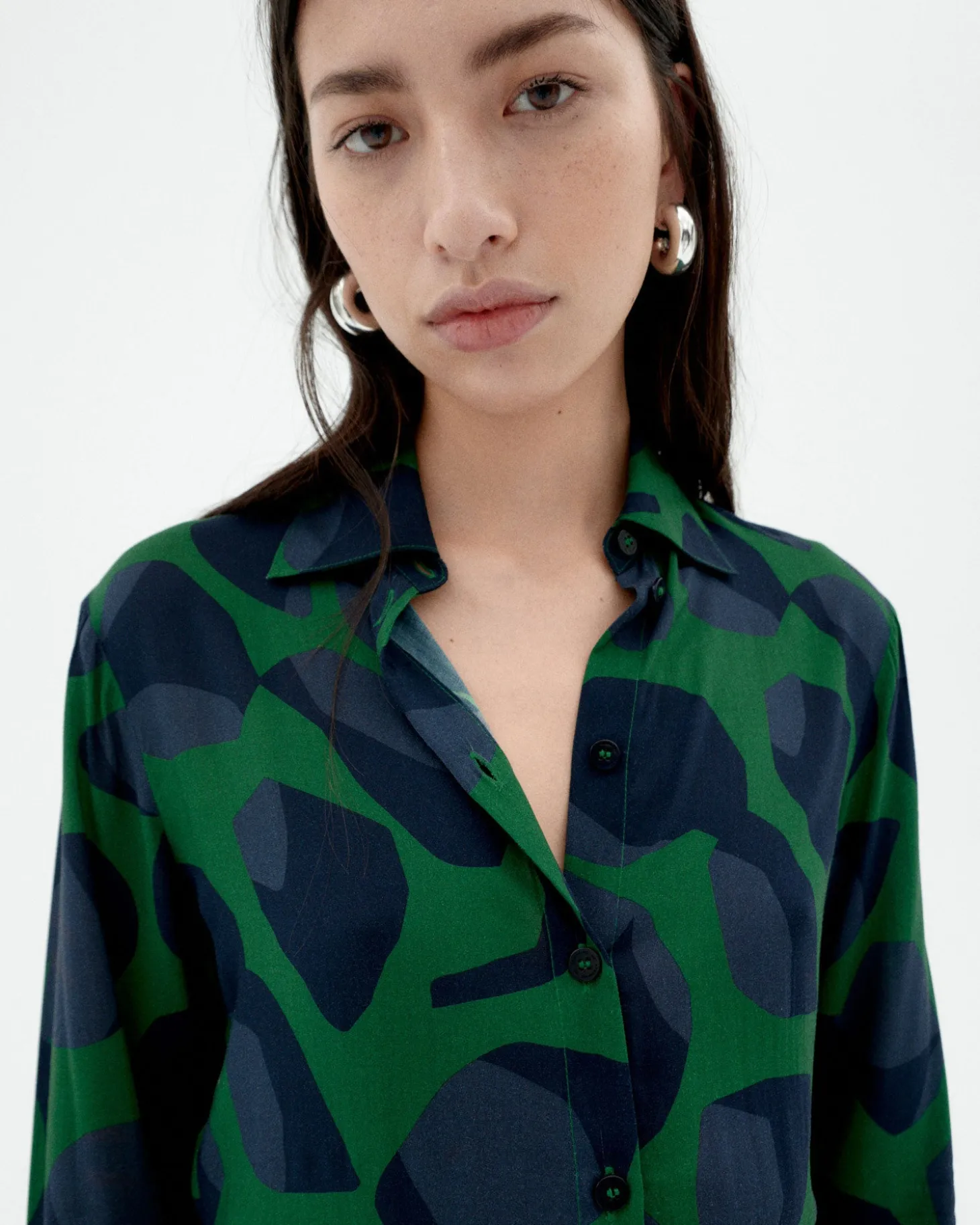 Blusa verde Ecovero leaf Katha