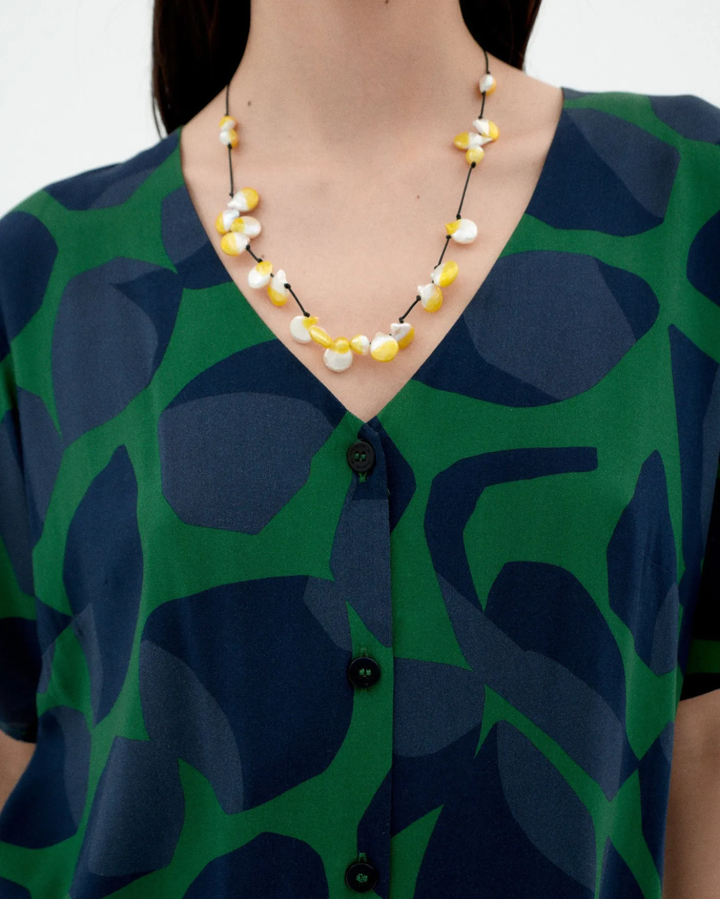 Blusa verde Ecovero leaf Libelula