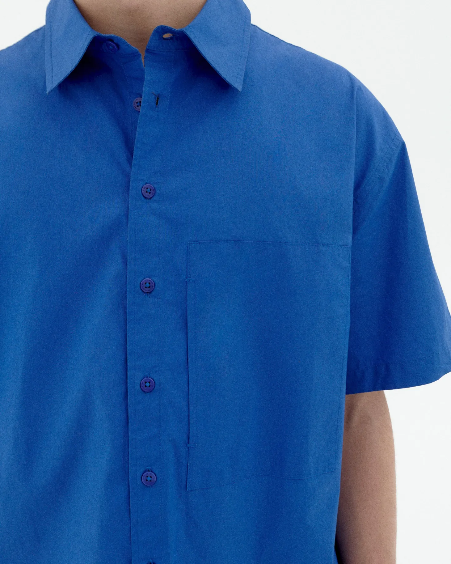 Camisa holgada azul Kurt