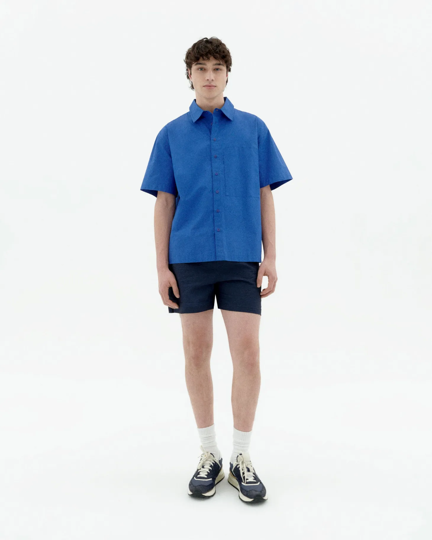 Camisa holgada azul Kurt