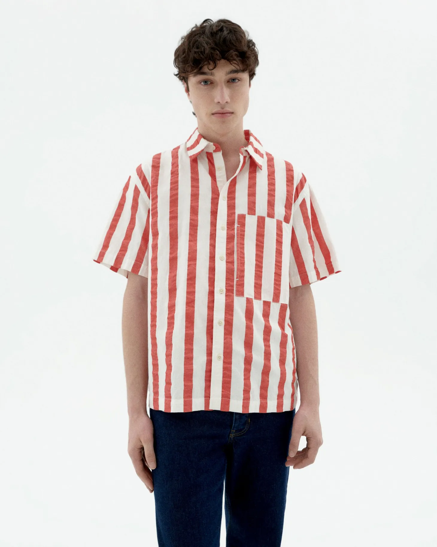 Camisa holgada roja Kurt