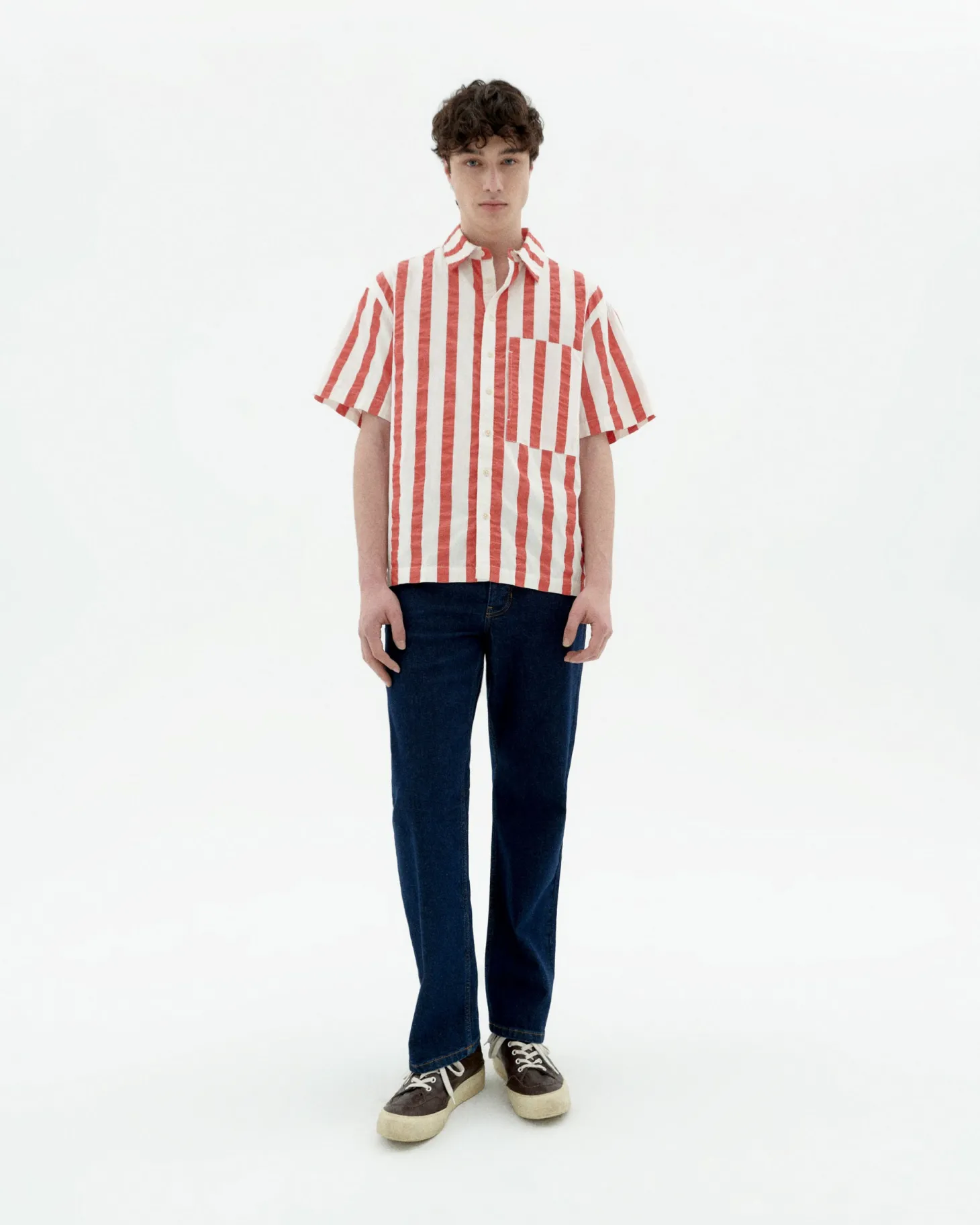 Camisa holgada roja Kurt