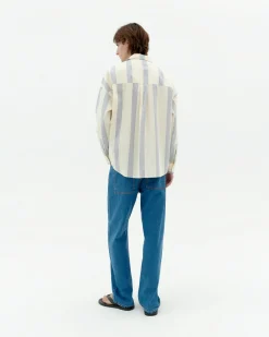 Camisa popelin rayas azules Jim