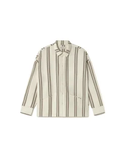 Camisa popelin rayas marrones Jim