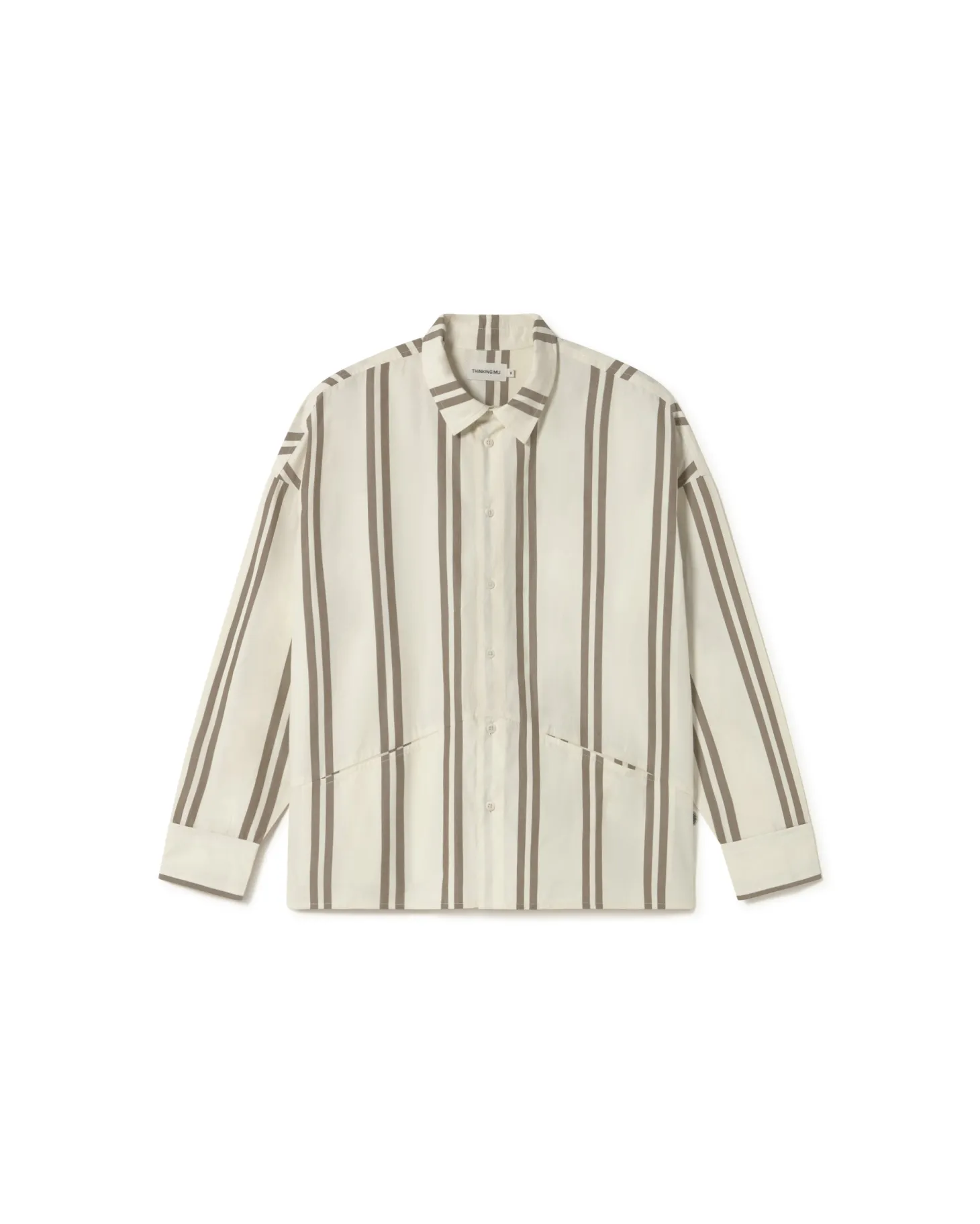 Camisa popelin rayas marrones Jim