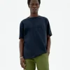 Camiseta azul con bolsillo Hank