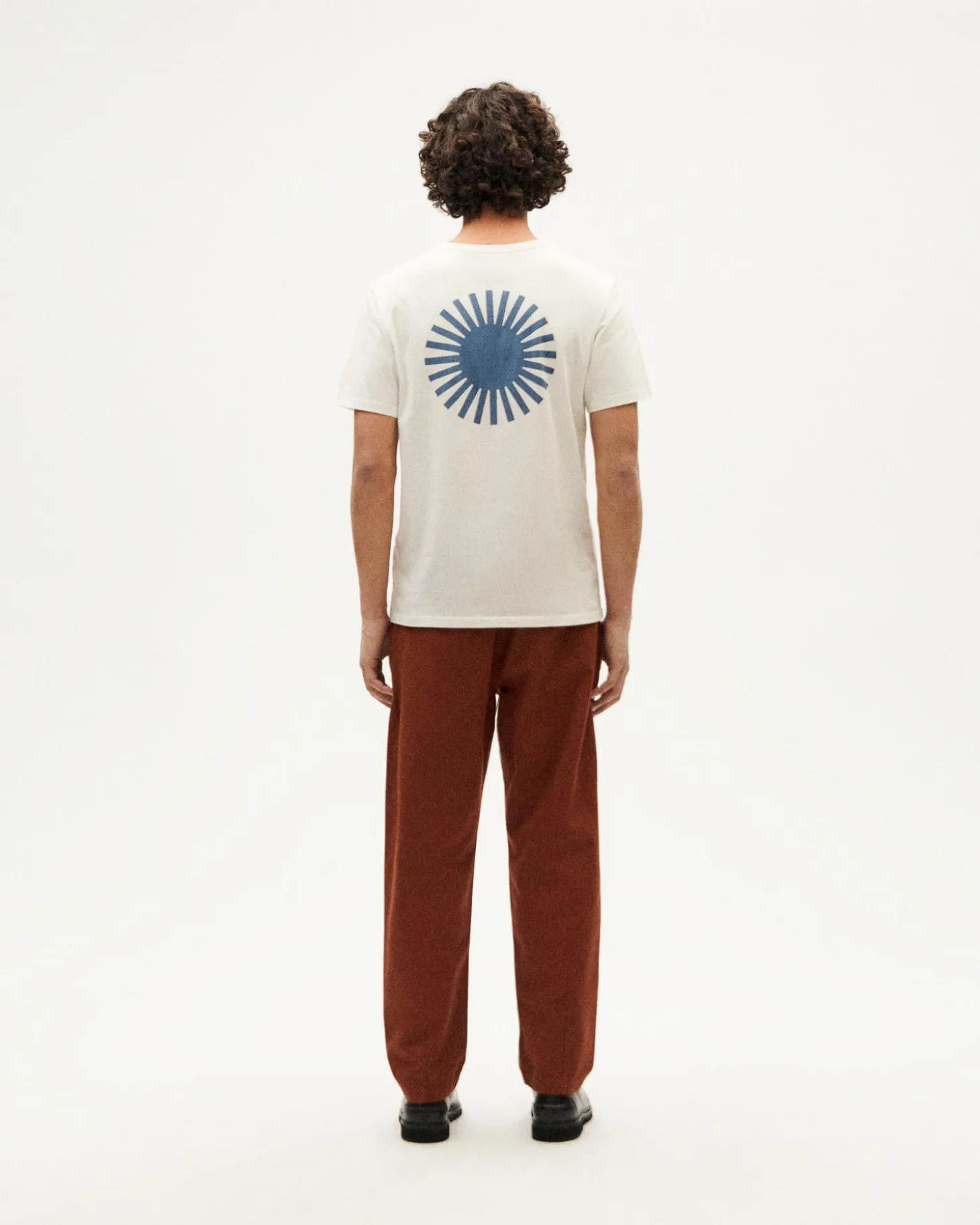 Camiseta blanca sol espalda indigo