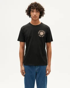 Camiseta negra happy sun
