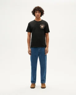 Camiseta negra happy sun