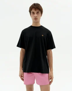 Camiseta negra sol type espalda Aaron