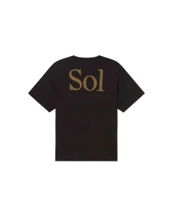 Camiseta negra sol type espalda Aaron