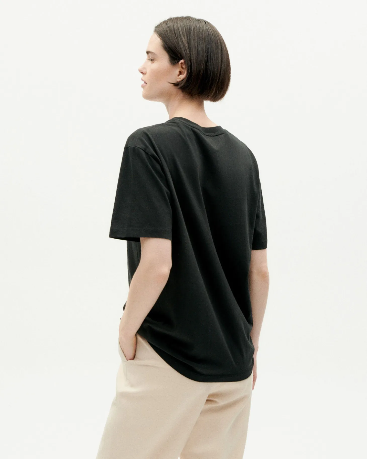 Camiseta negra unisex Thinking Music Festival