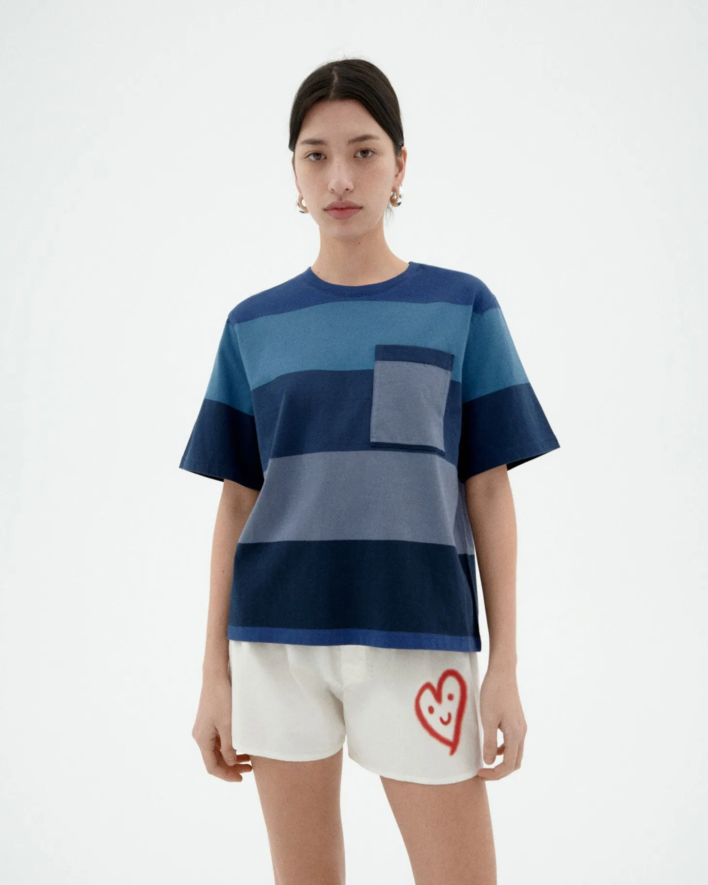 Camiseta rayas azules Lucia