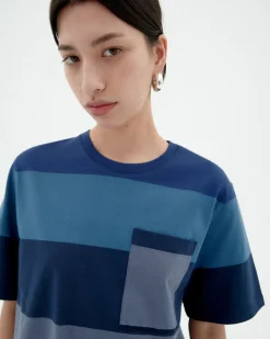 Camiseta rayas azules Lucia