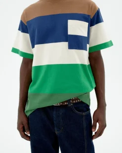 Camiseta rayas multicolor Aaron