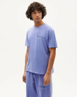 Camiseta unisex violeta tinte natural
