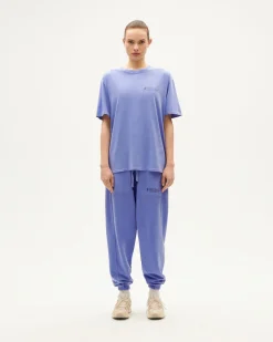 Camiseta unisex violeta tinte natural