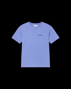 Camiseta unisex violeta tinte natural
