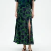 Falda midi Ecovero leaf Tora