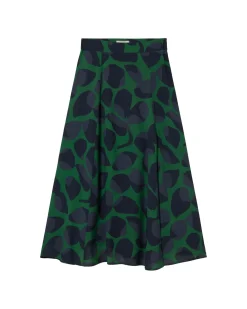 Falda midi Ecovero leaf Tora