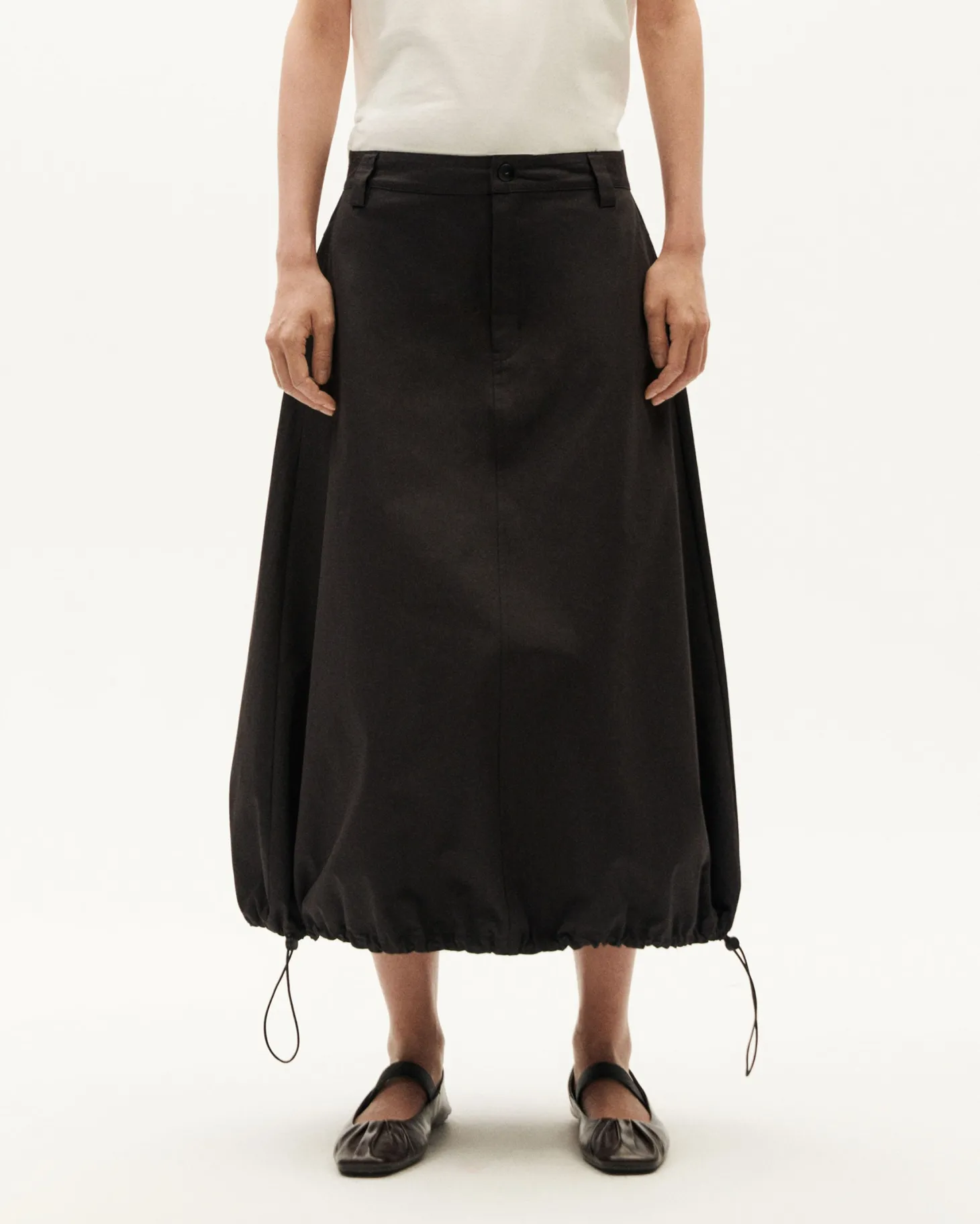 Falda midi globo paper touch Etel