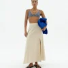 Falda midi patched Tora