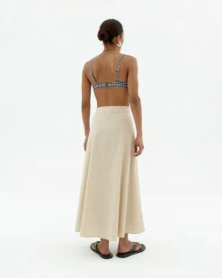 Falda midi patched Tora