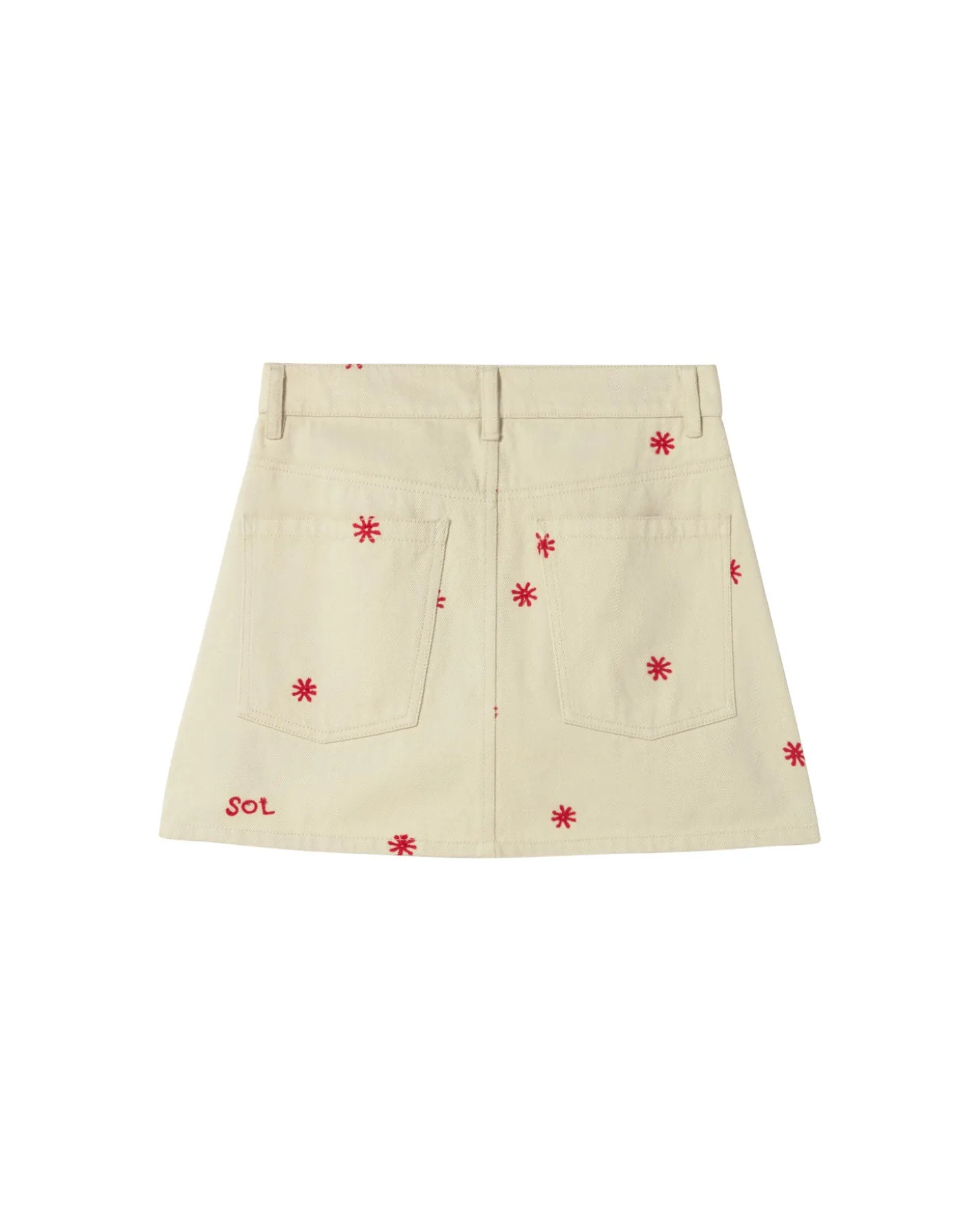 Falda mini bordada a mano Kimmy