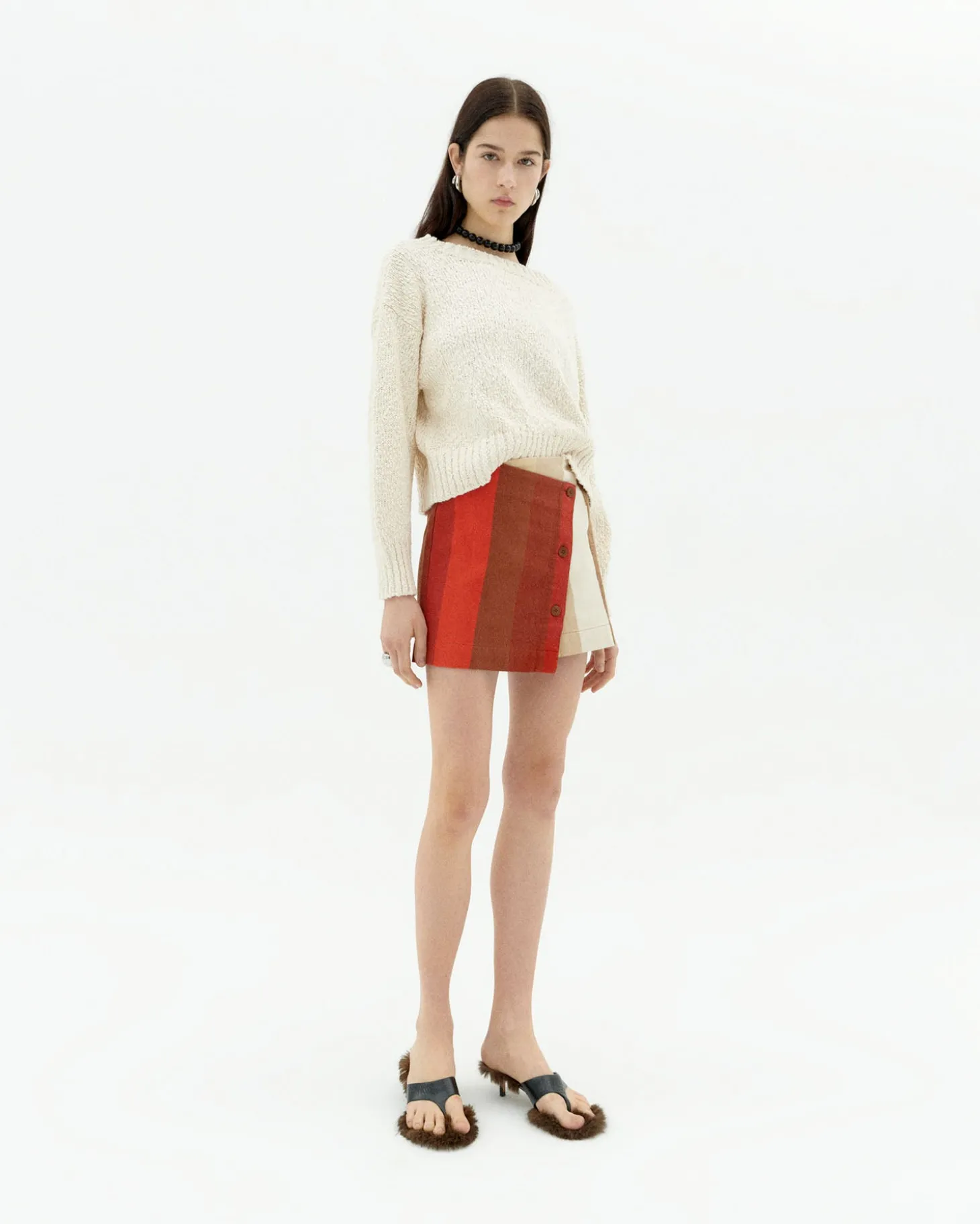 Falda mini rayas cruzada sandfire Iggy