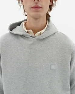 Hoodie gris sol espalda azul Simon