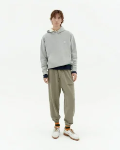 Hoodie gris sol espalda azul Simon