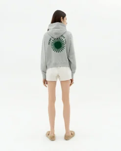 Hoodie sol espalda verde Valeria