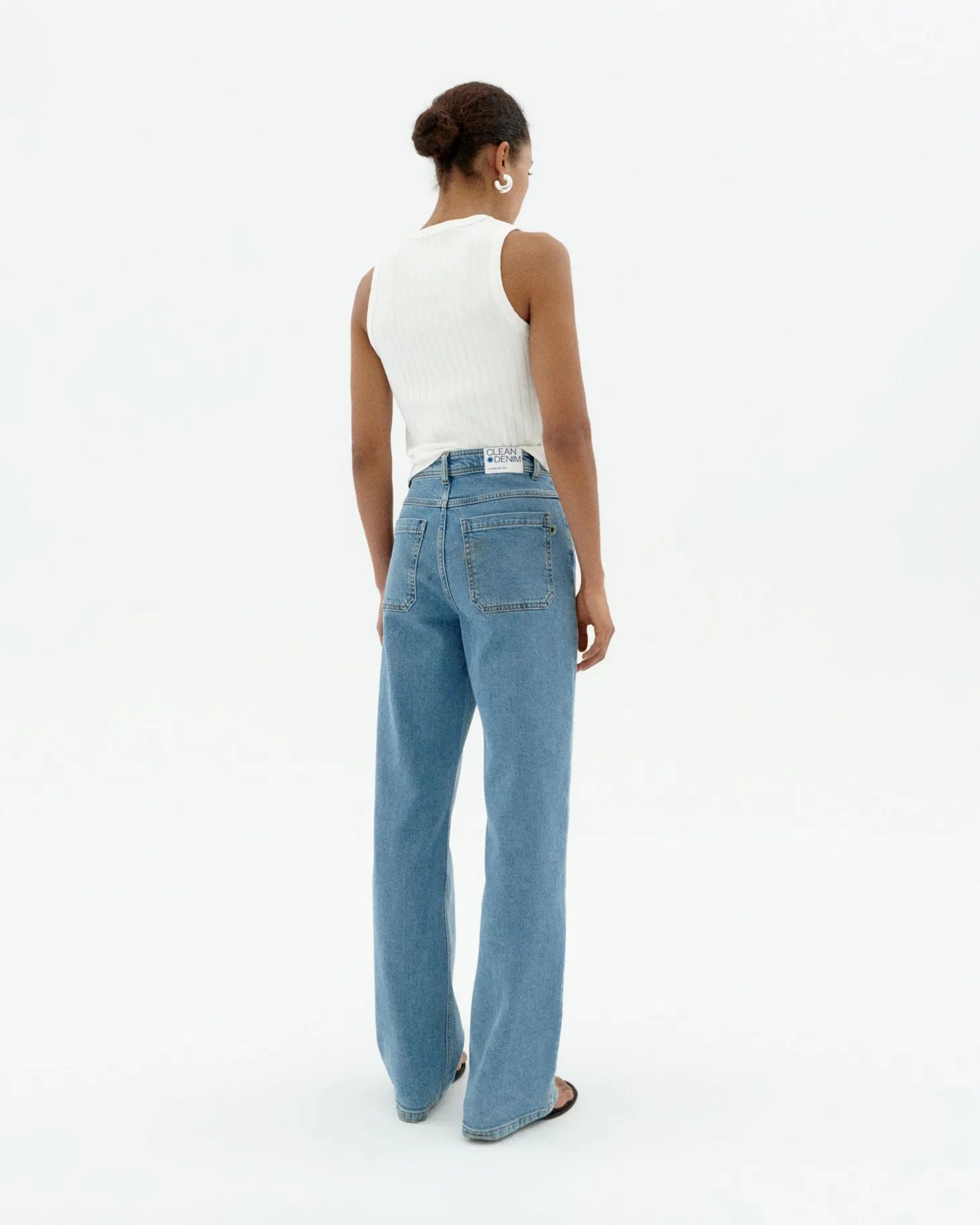 Jeans tiro alto light blue Theresa