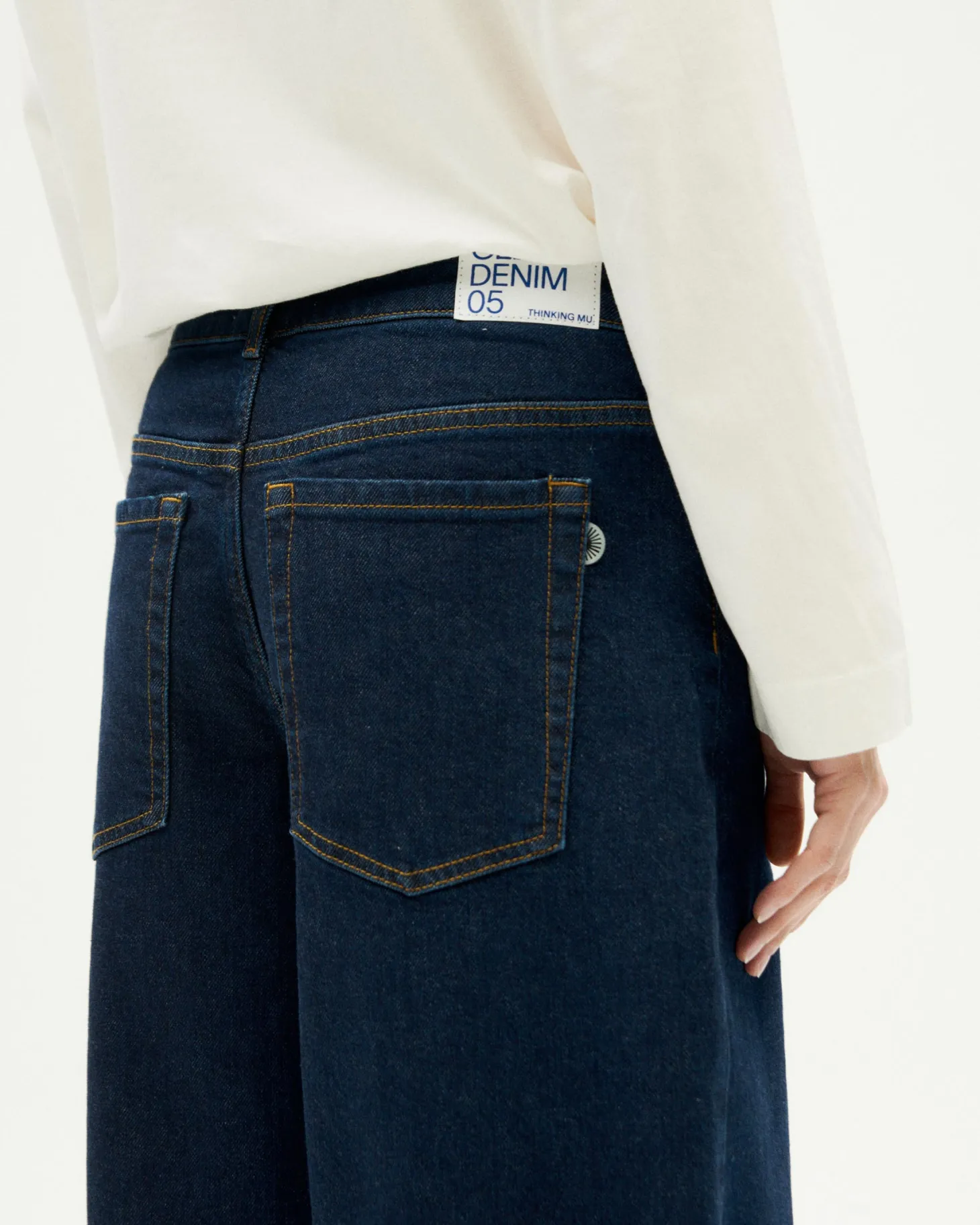 Jeans wide leg dark navy Hedda