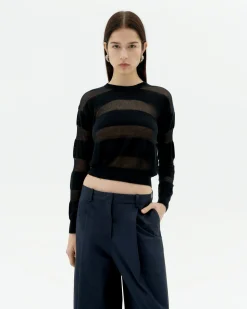 Jersey semitransparente negro Be