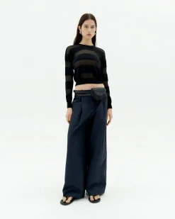 Jersey semitransparente negro Be