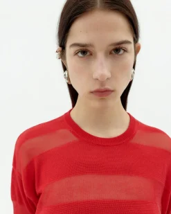 Jersey semitransparente rojo Be