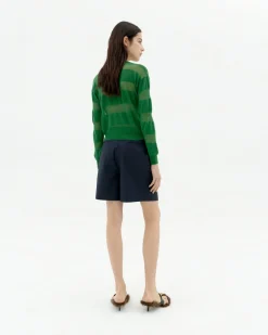 Jersey semitransparente verde Be
