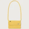 Mini bolso amarillo crochet tejido a mano