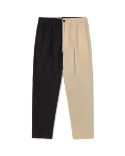 Pantalón loose patched blanco y negro Luc