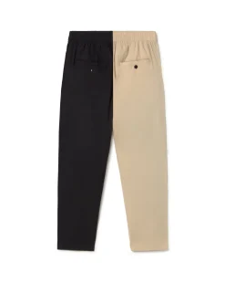 Pantalón loose patched blanco y negro Luc