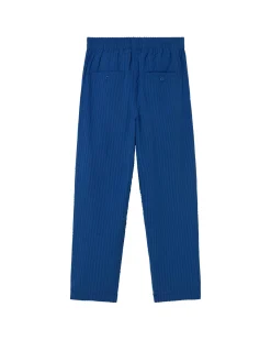 Pantalón loose seersucker azul Luc